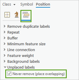 Never remove checkbox checked in the Unplaced labels section Never remove checkbox checked in the Unplaced labels section