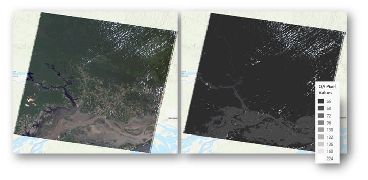 Surface reflectance and QA product