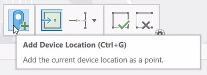 Add Device Location button