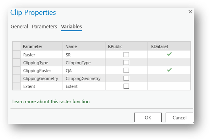 The Clip Properties pane