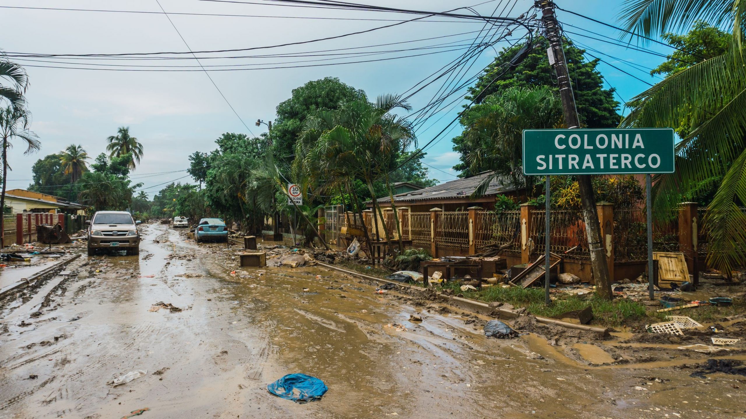 Picture of the aftermath of flooding from Hurricanes Eta and Iota in Valle de Sula, Honduras. Picture of the aftermath of flooding from Hurricanes Eta and Iota in Valle de Sula, Honduras.