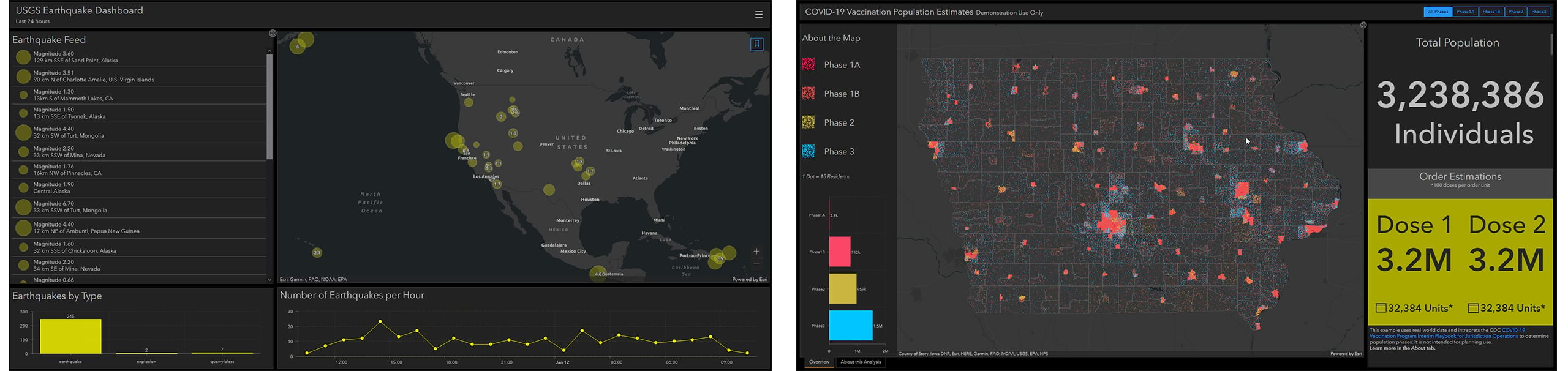 Take advantage of new capabilities of Map Viewer Beta when you bring the map to Dashboards Beta