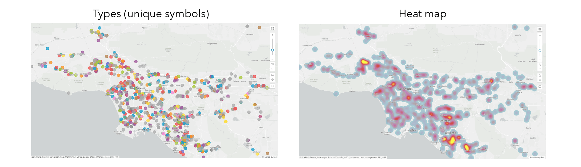 Map styles 3 and 4