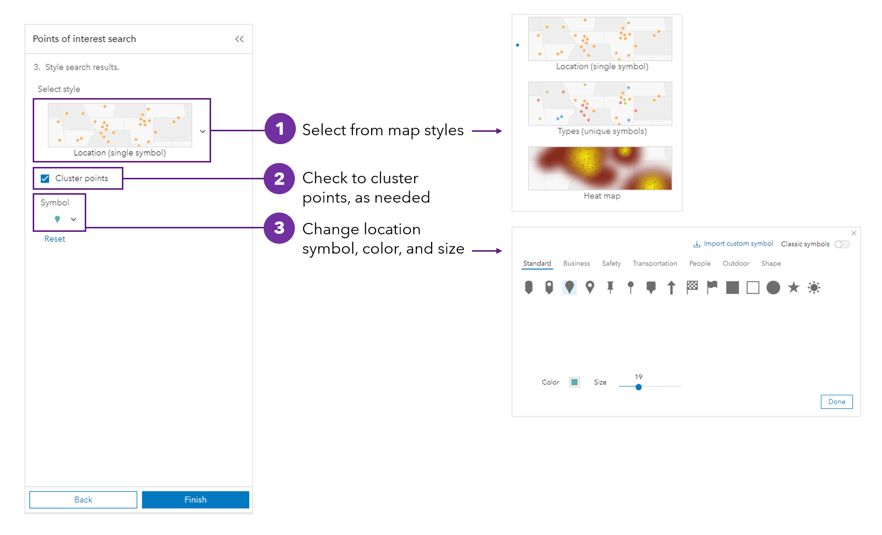 Map style options