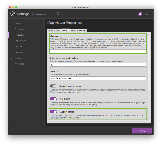 Enter maps query in AppStudio Desktop Enter maps query in AppStudio Desktop