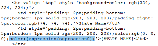 The highlighted text should be added into the HTML converted Fields element.