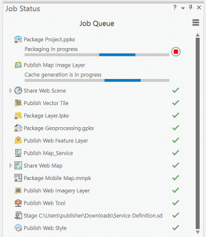 Job Status pane