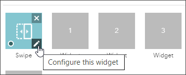 Configure widget