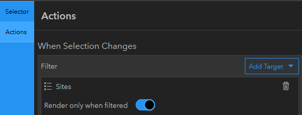 Selection-based display configuration