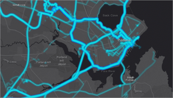 Linear heat map Linear heat map