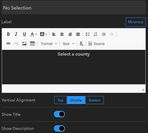 no selection configuration no selection configuration