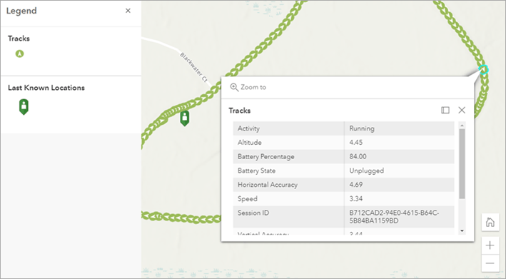 Track data in Map Viewer Track data in Map Viewer