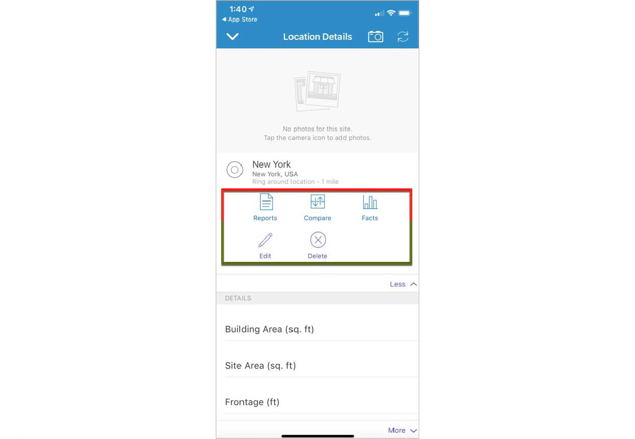 Site Actions Menu in BA Mobile App Site Actions Menu in BA Mobile App