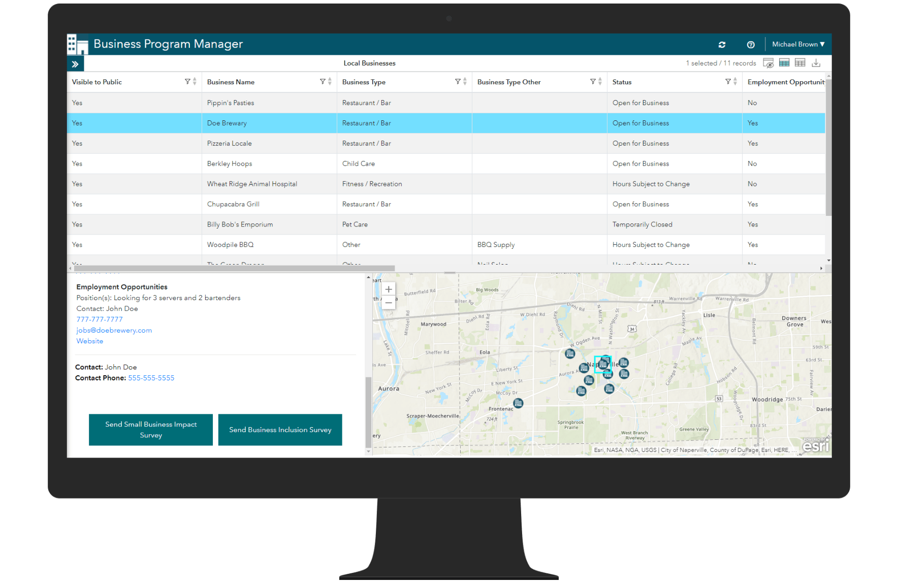 Business Program Manager Crowdsource Manager application, part of the Business Inclusion solution