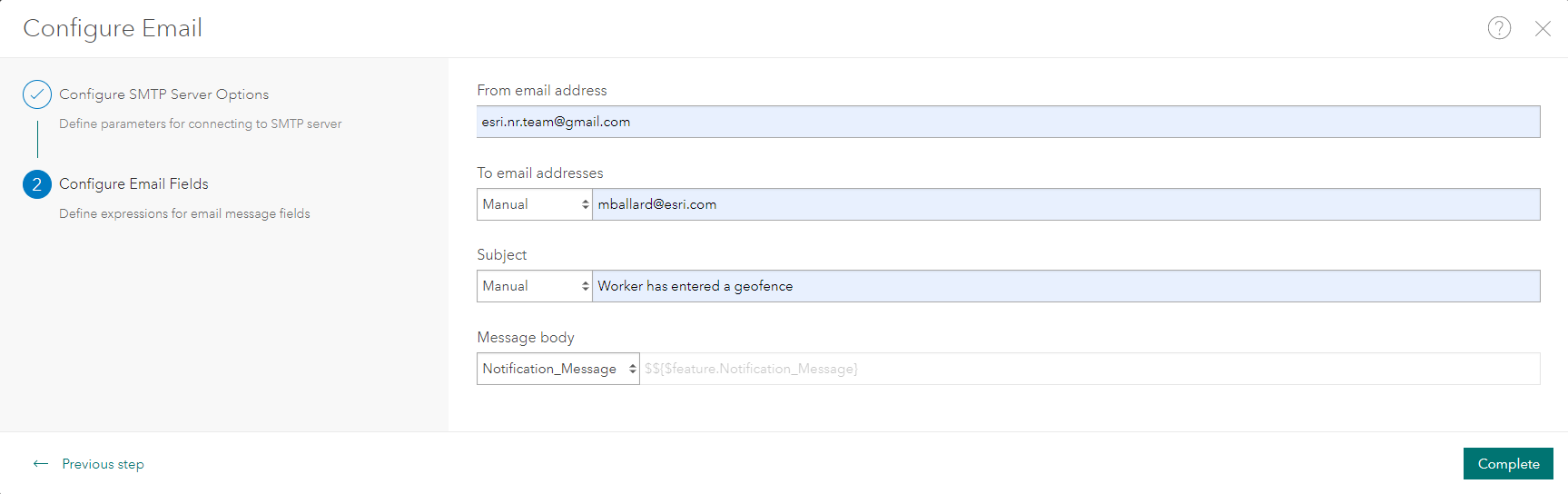 email notification settings email notification settings