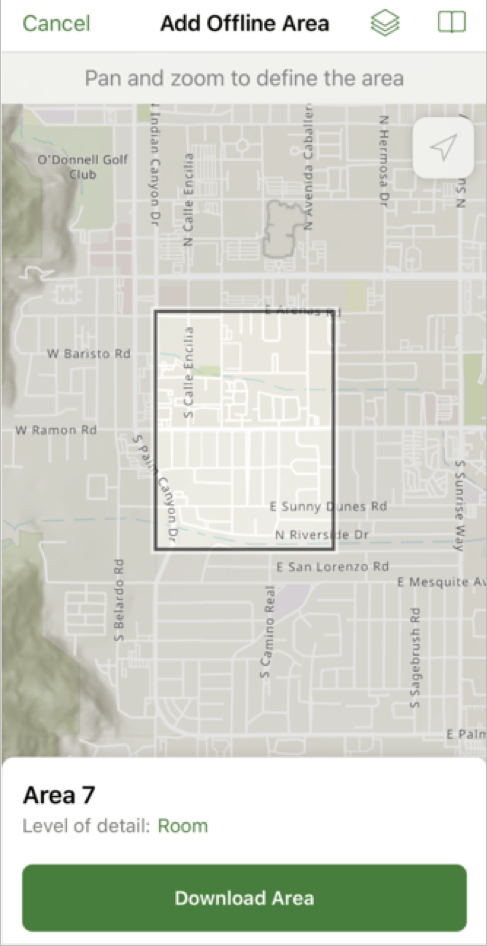 Create offline areas from your device Create offline areas from your device