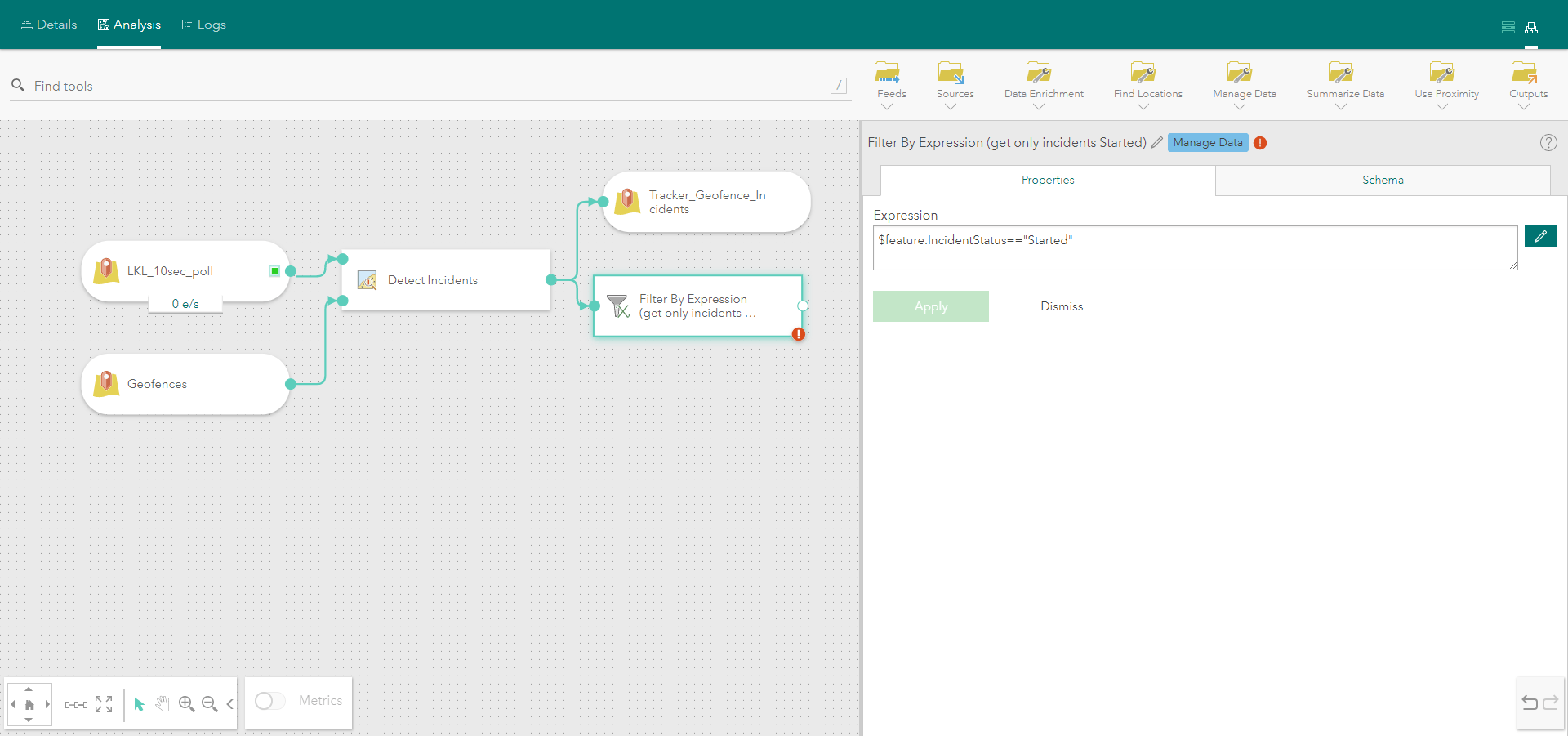 Filter by Attribute Tool Parameters