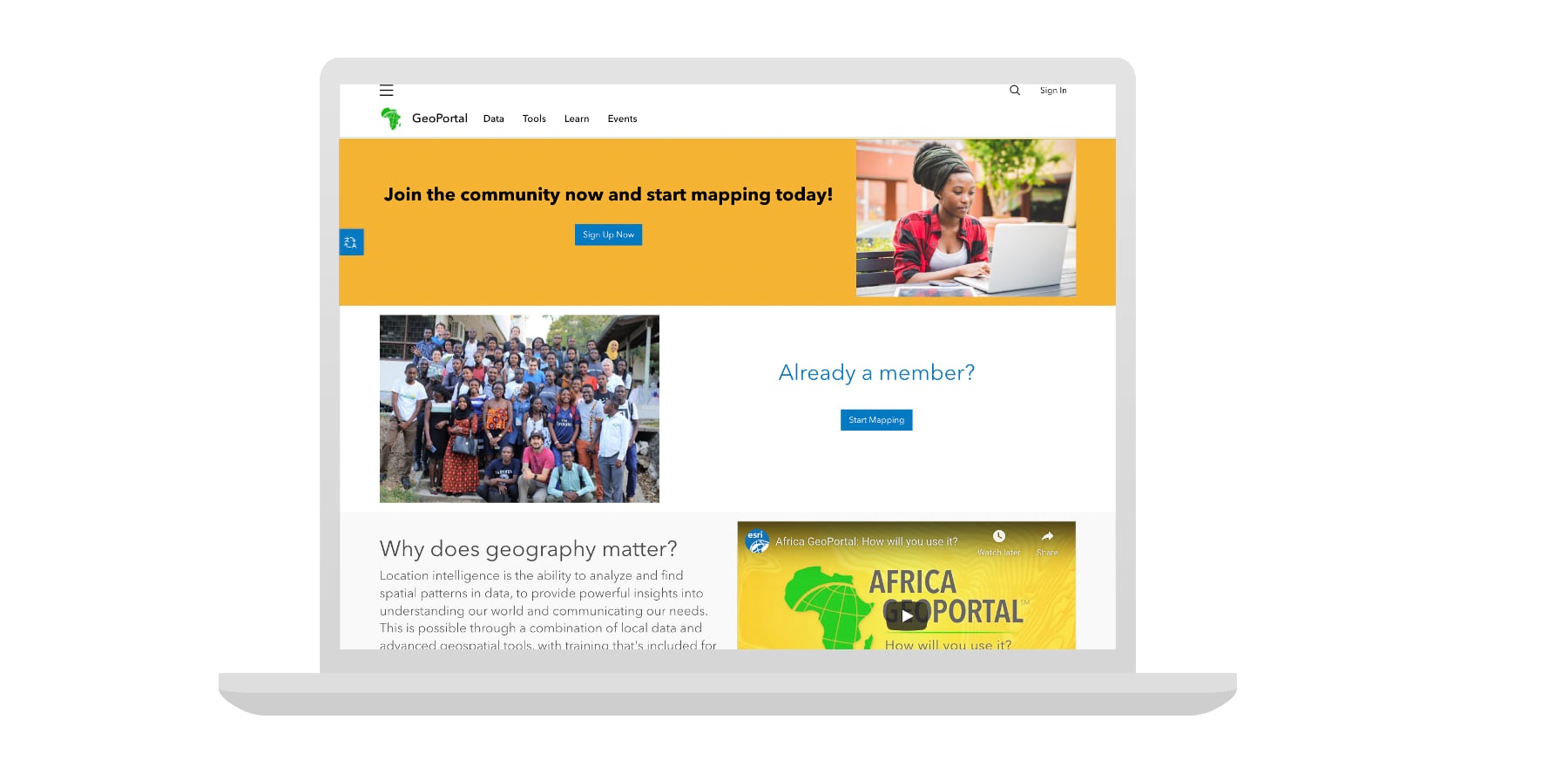 Two sign up buttons added to a site layout Two sign up buttons added to a site layout