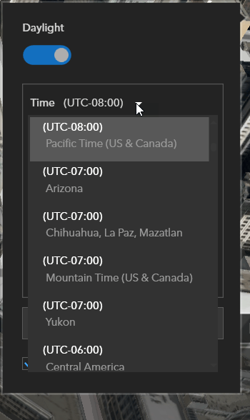 ArcGIS Earth - enabling Daylight feature