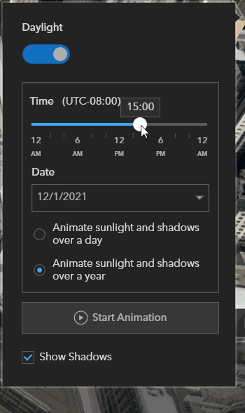 ArcGIS Earth - enabling Daylight feature