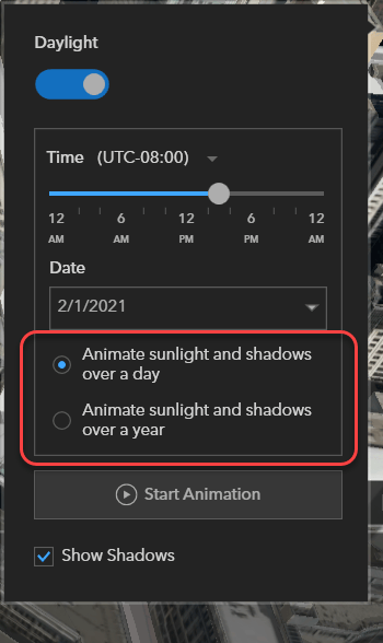 ArcGIS Earth - enabling Daylight feature