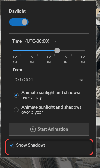 ArcGIS Earth - enabling Daylight feature