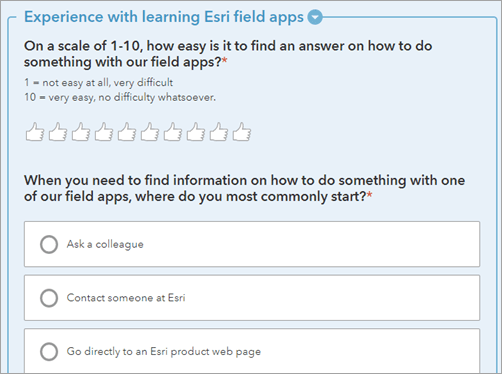 Example questions Example questions