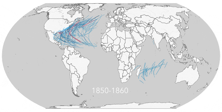 decadal animation of hurricane data