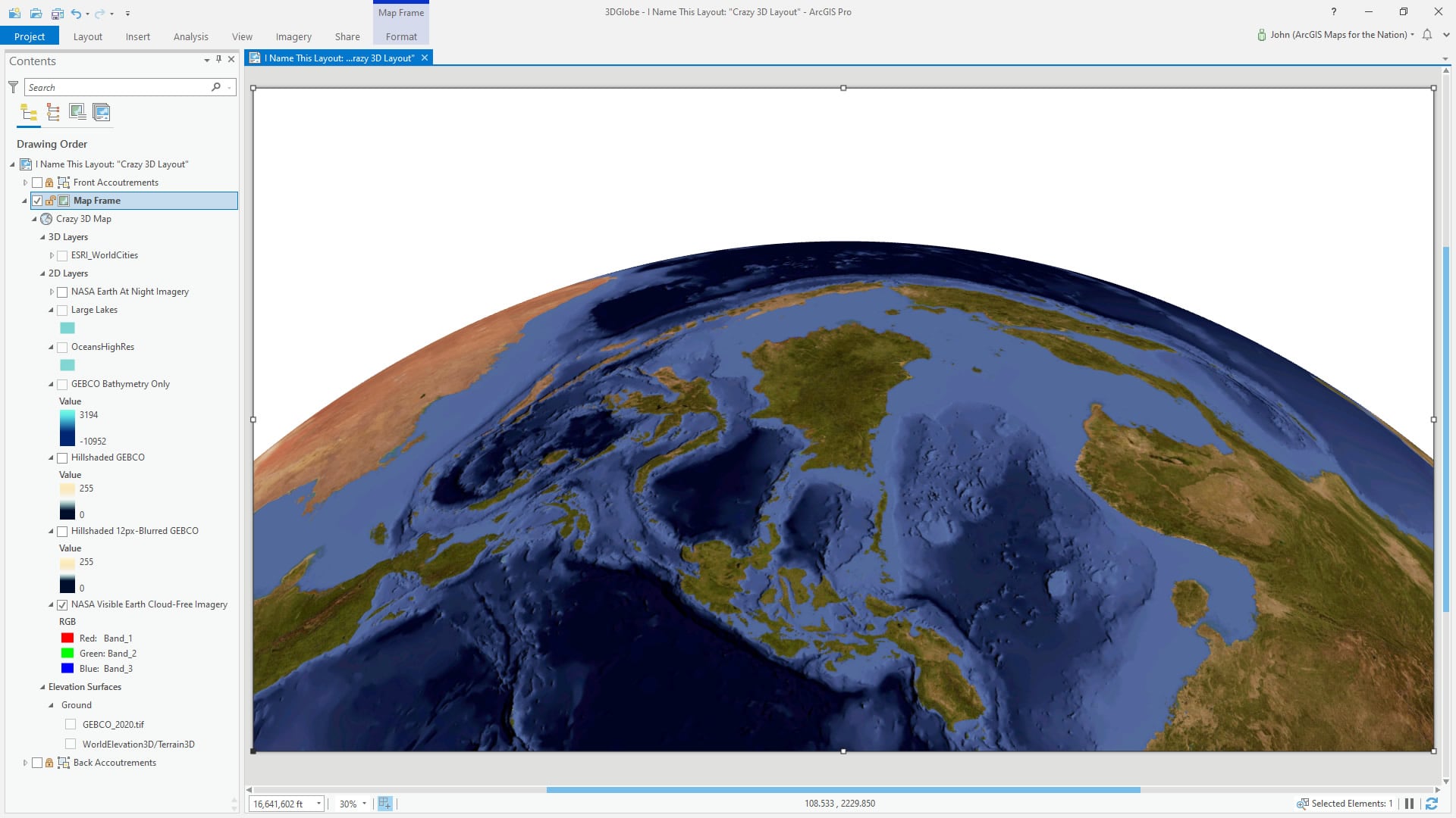 World imagery in 3D World imagery in 3D