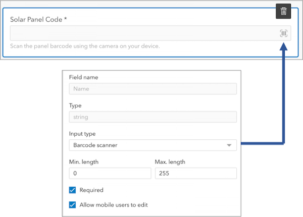 Barcode input type Barcode input type