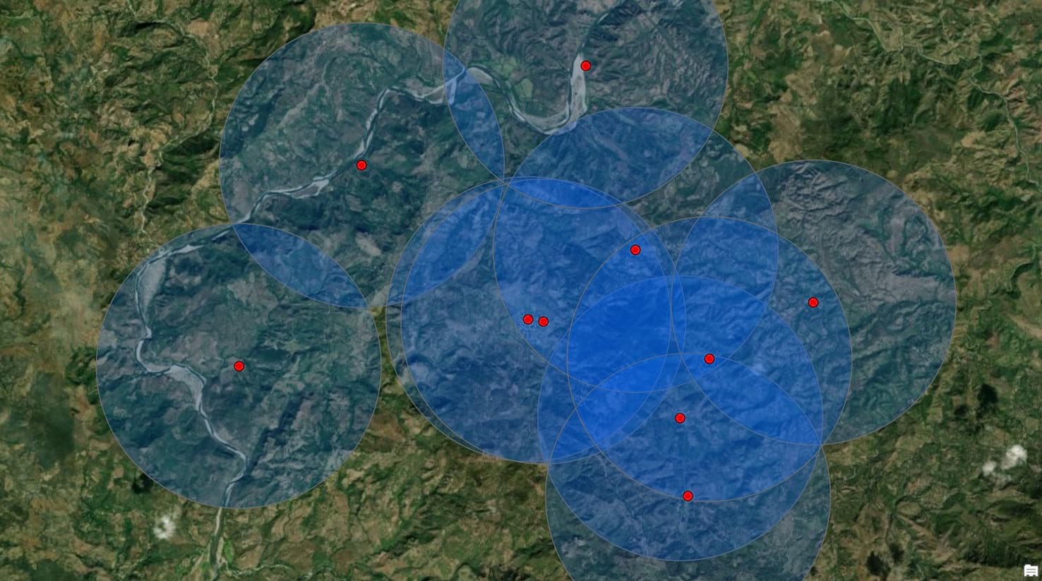 3KM buffer from source features