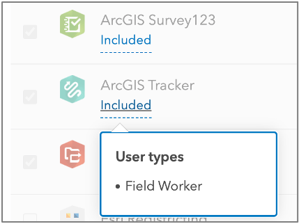 ArcGIS Tracker license included