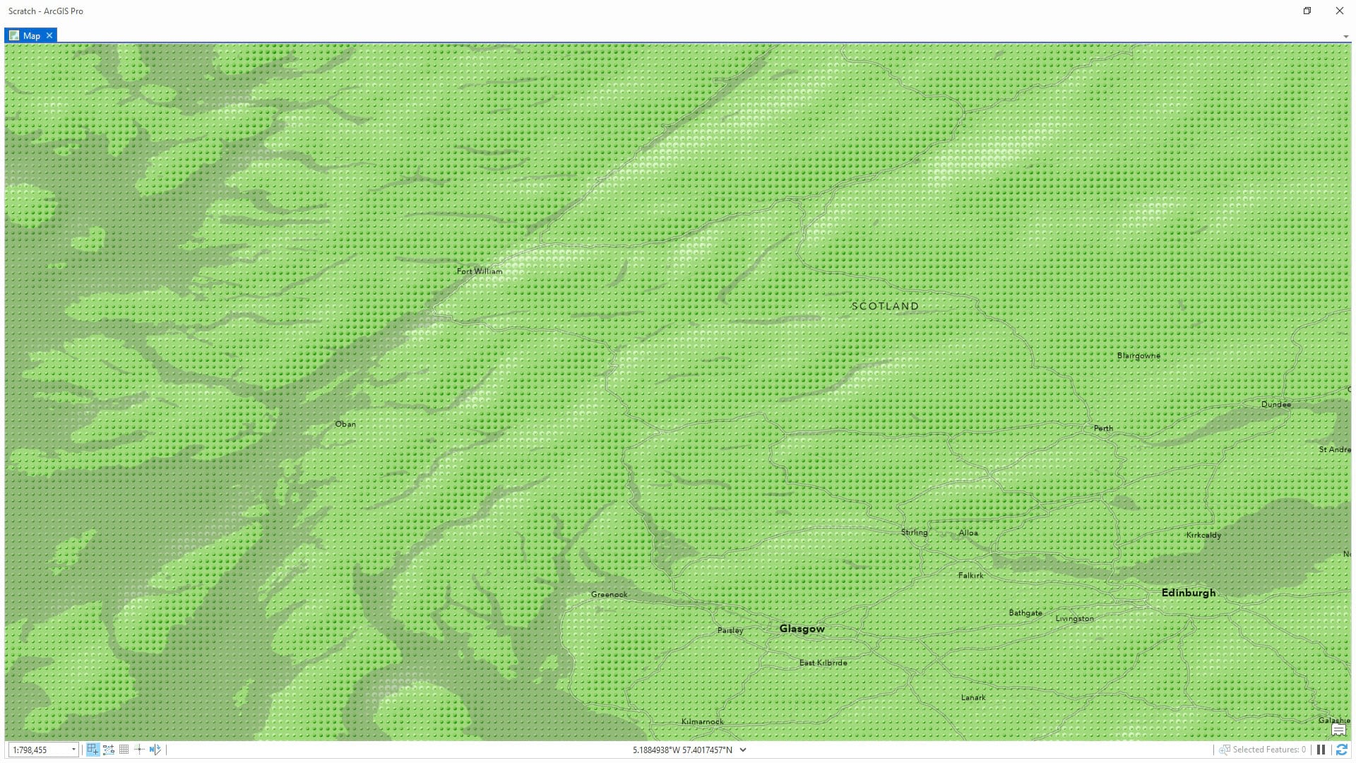 Green pebbled hillshade Green pebbled hillshade