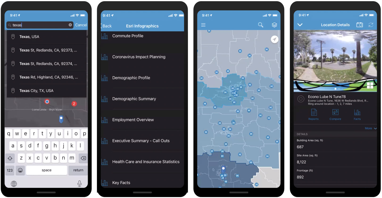 Business Analyst Mobile App in Dark Mode