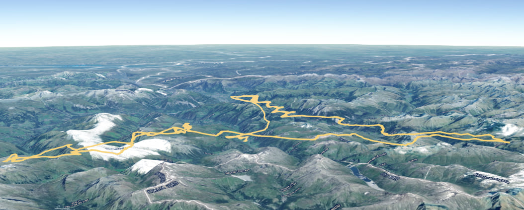 Paragliding track visualized with ArcGIS API for JavaScript