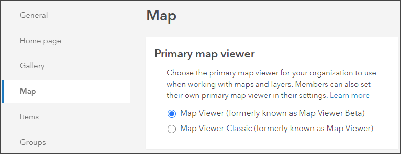 Set default map viewer Set default map viewer