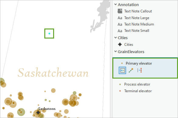New primary elevator feature on map
