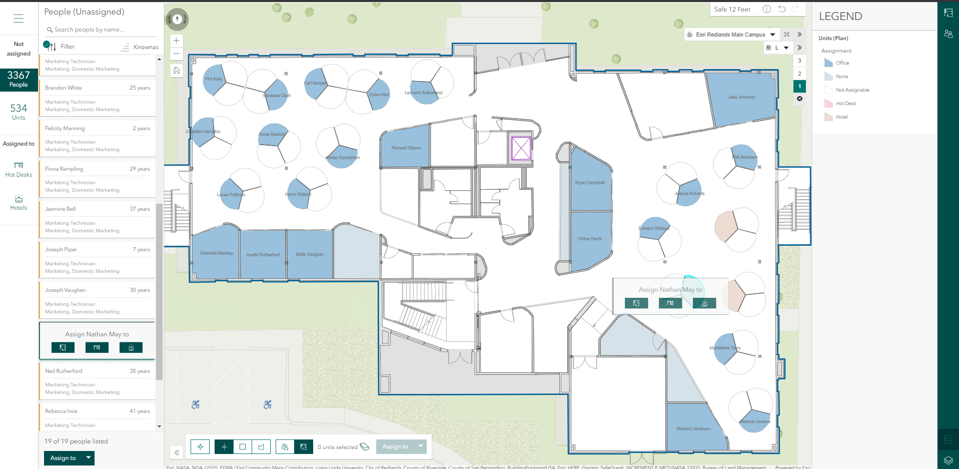 Space Planner Application for Office Assignment