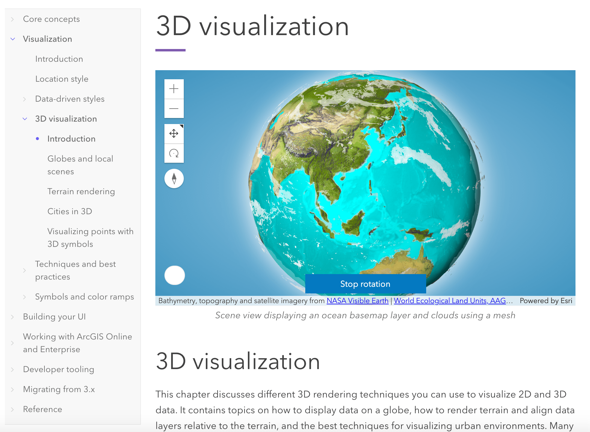 3D visualization home page