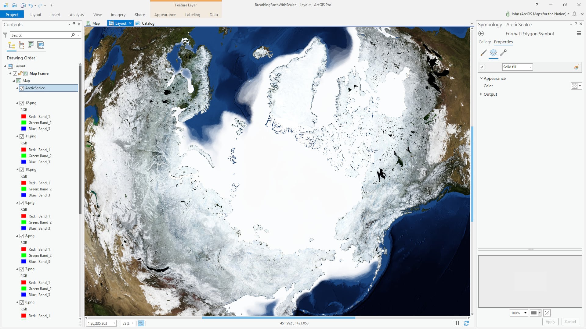 Sea ice extents Sea ice extents