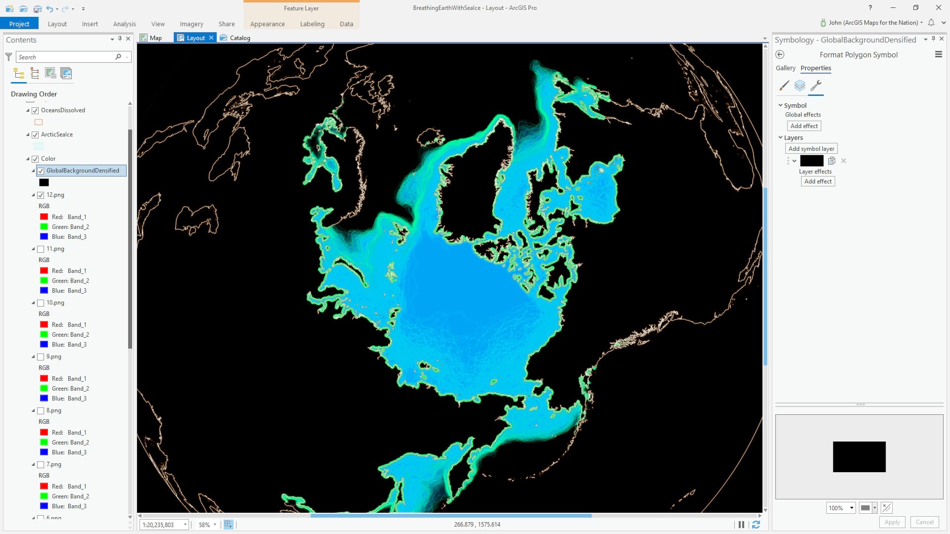 Global background rectangle covers the whole map Global background rectangle covers the whole map
