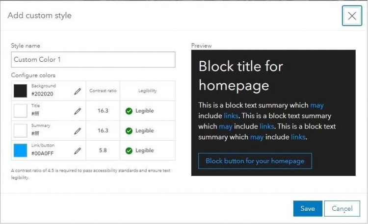 Custom Style Dialog Custom Style Dialog