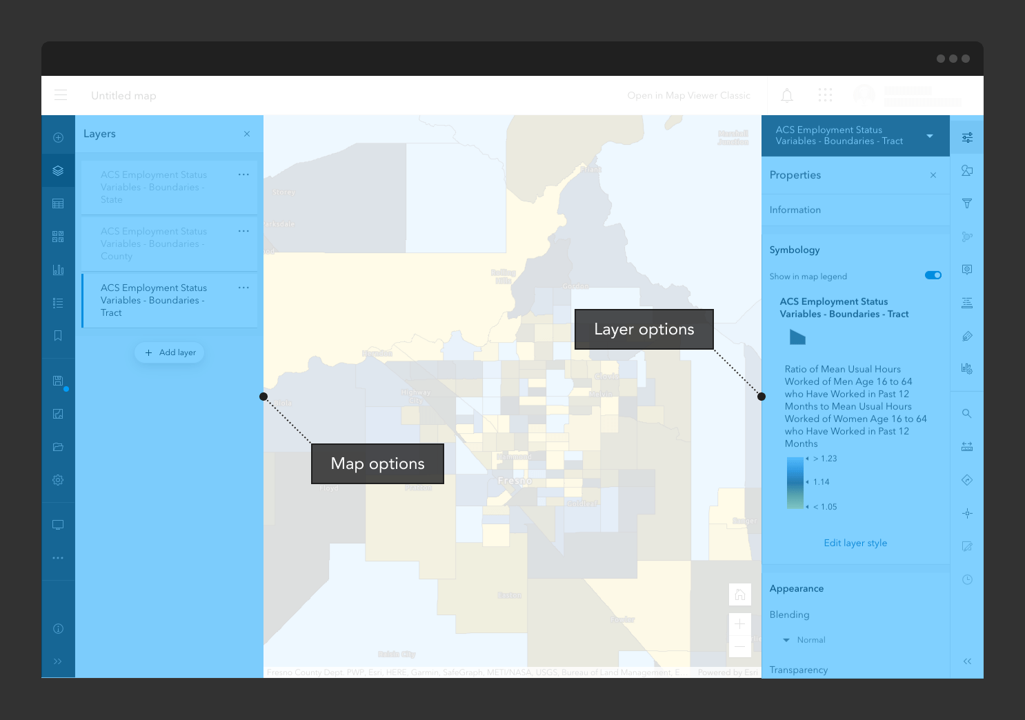Map Viewer Interface