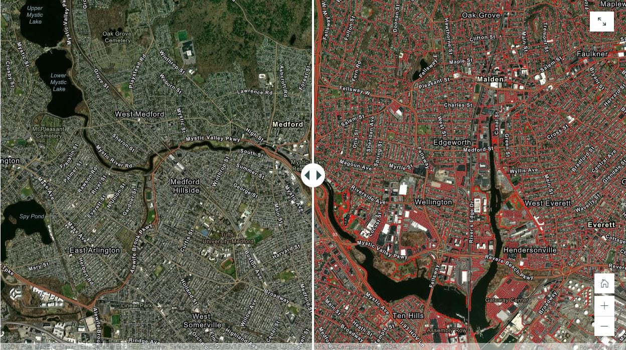 Road Extraction using MultiTaskRoadExtractor model in arcgis.learn