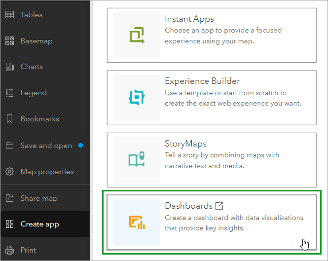 Create a dashboard