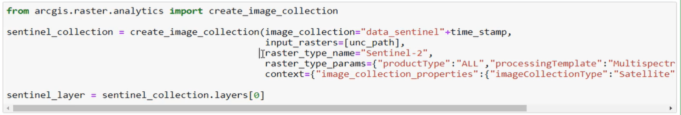 Rhea used the create_image_collection method to create an image layer Rhea used the create_image_collection method to create an image layer