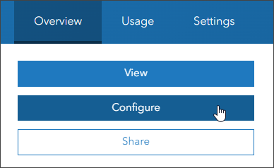 Configure