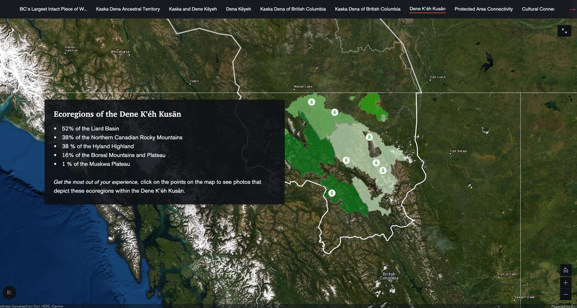 map of northern Canada