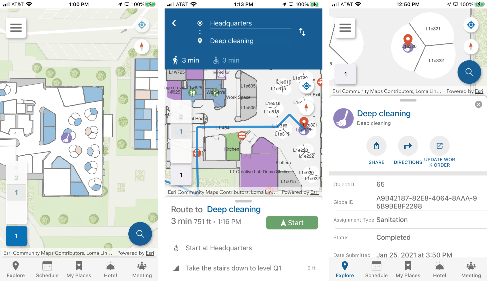 sanitation work order ArcGIS Indoors