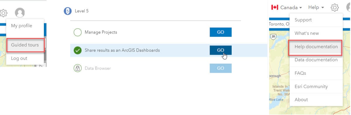 ArcGIS Dashboards guided tour and help documentation ArcGIS Dashboards guided tour and help documentation
